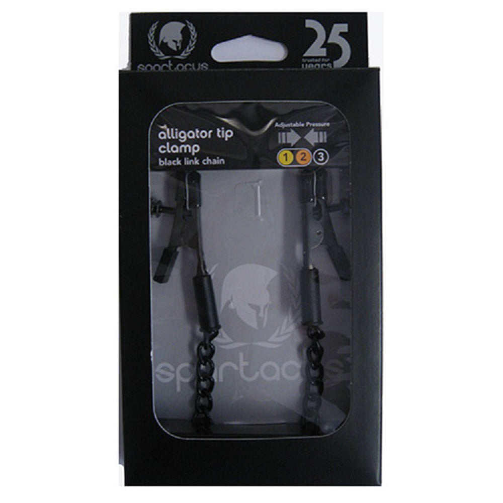 Spartacus Alligator Tip Nipple Clamps - Black