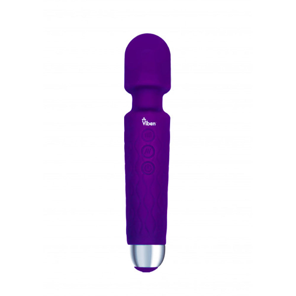 Viben Tempest Intense Wand Massager 20-Pattern 8-Speed Silicone - Violet