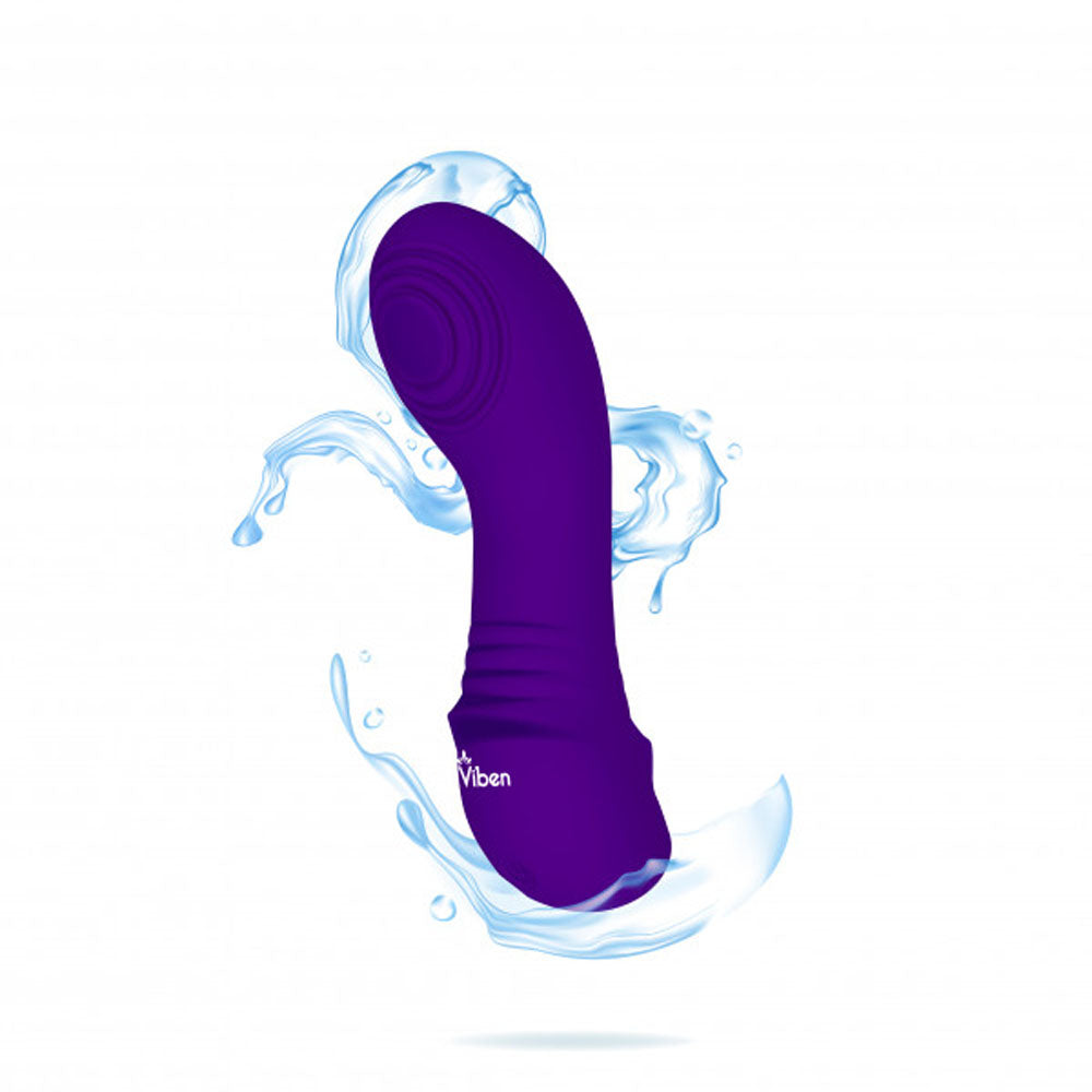 Viben Sebela 5.3 Inch Mini Thumping Rechargeable G-Spot Vibrator – Violet