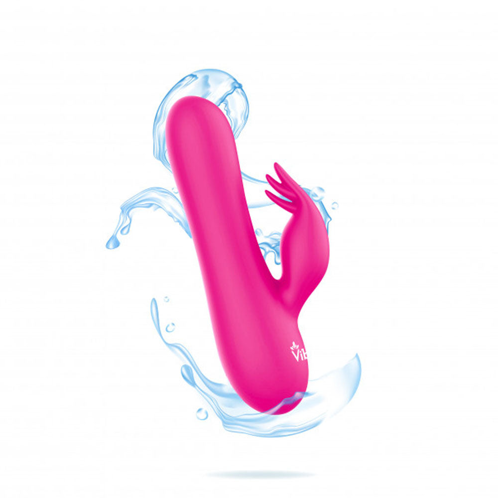 Viben Freyja Mini Dual Motor Silicone G-Spot Rabbit Vibrator - Pink