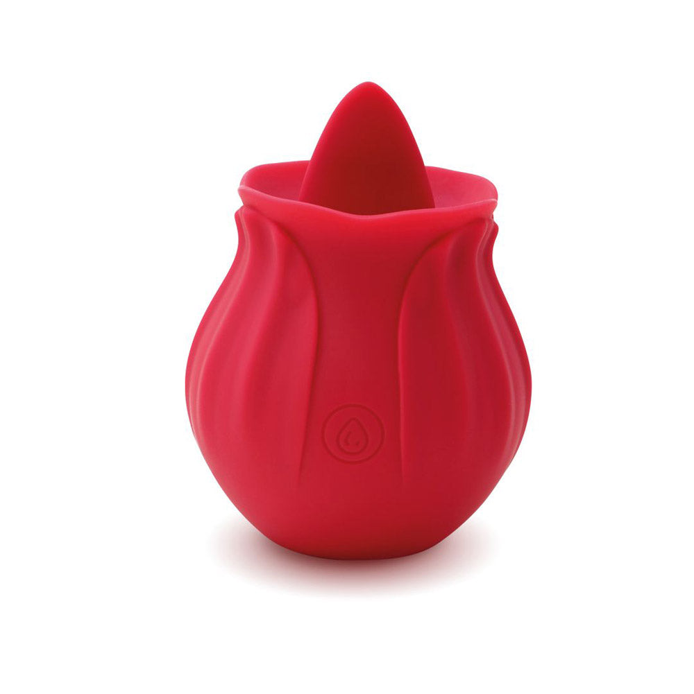 Skins Rose Buddies - Rose Lix Clitoral Tongue Vibrator - Red