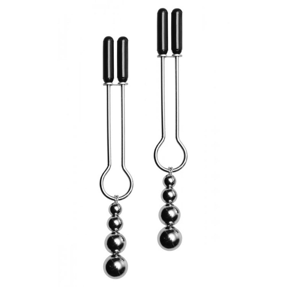 Master Series Adorn Triple Bead Nipple Clamp Set