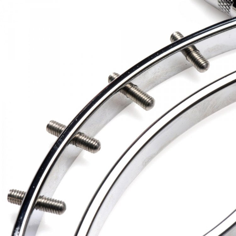 Master Series Spread Em Stainless Steel Poker Labia Clamp with Adjustable Pressure Screws