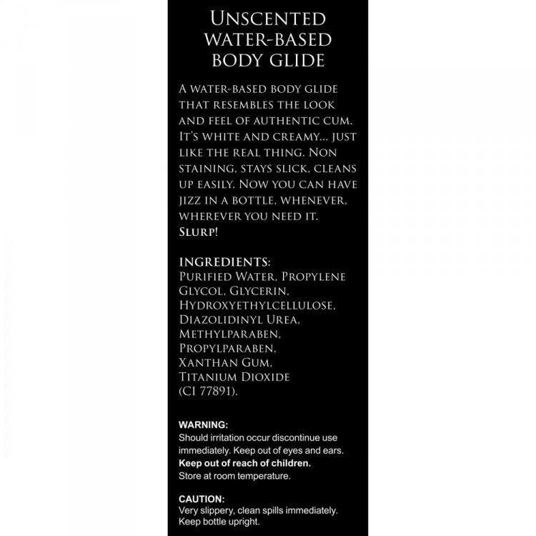 Master Series Jizz Unscented Water-Based Lube - 34oz