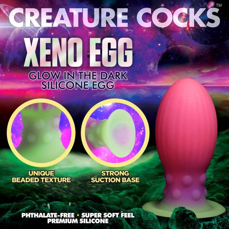 Creature Cocks Xeno Glow-in-the-Dark Alien Silicone Egg