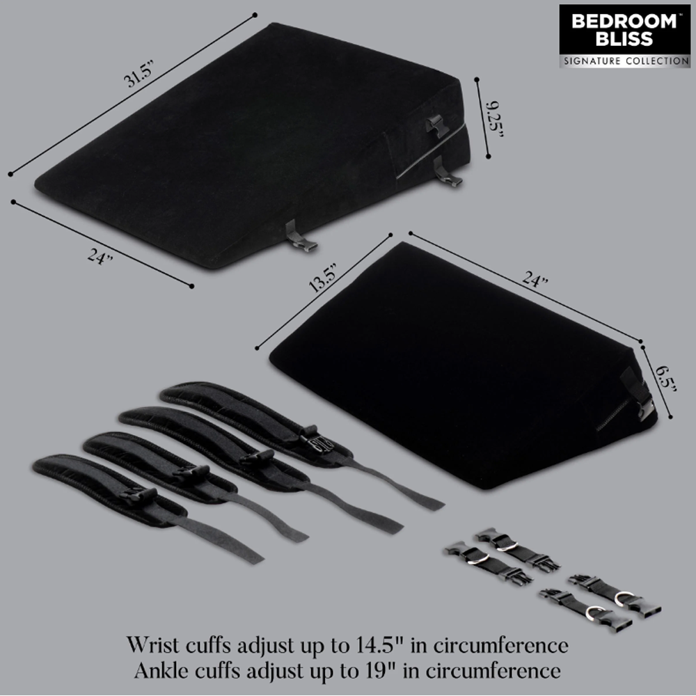 Bedroom Bliss Bondage Cushion Set Foam Wedge Pillow