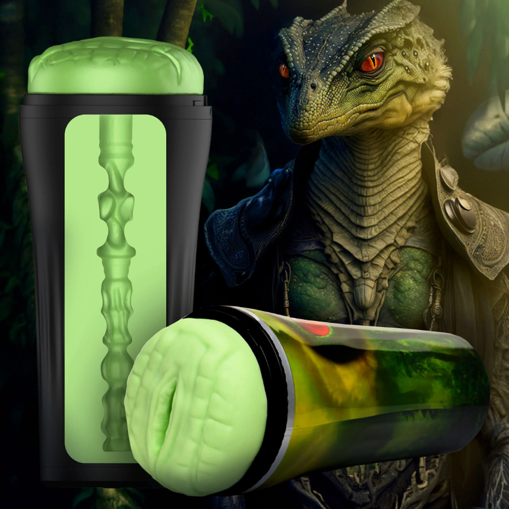 Creature Cocks Raptor Reptile Textured Fantasy Stroker - Green