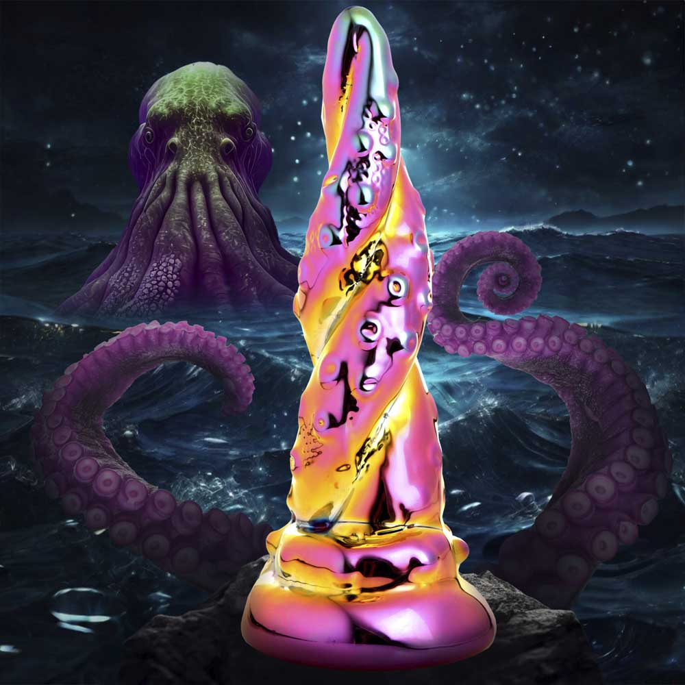Creature Cocks Enchantress Rainbow 6.3 Inch Glass Dildo