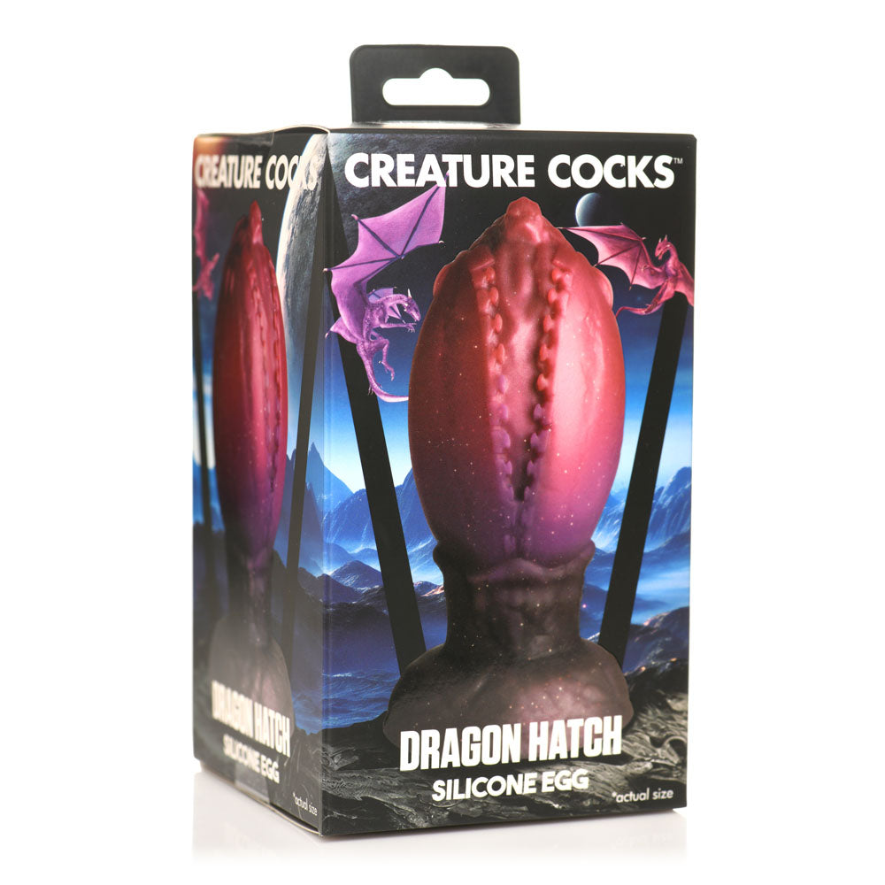 Creature Cocks Dragon Hatch Large Silicone Egg – Fantasy Roleplay Plug