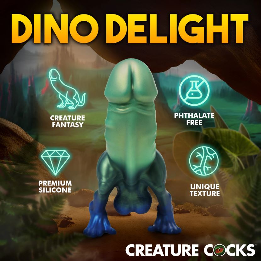 Creature Cocks Jurassic Cock Dinosaur 10 Inch Silicone Dildo