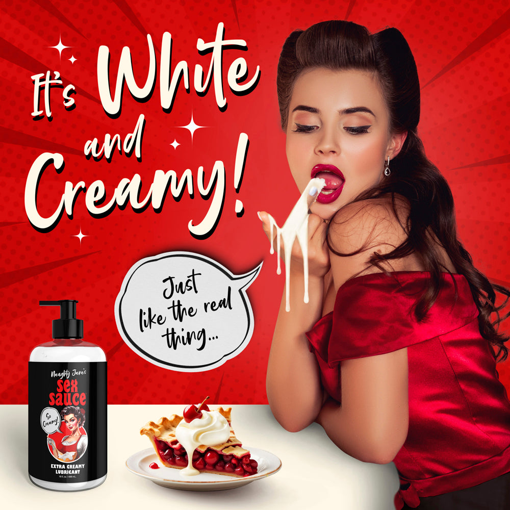 Naughty Jane's Sex Sauce Extra Creamy Lubricant - 16oz