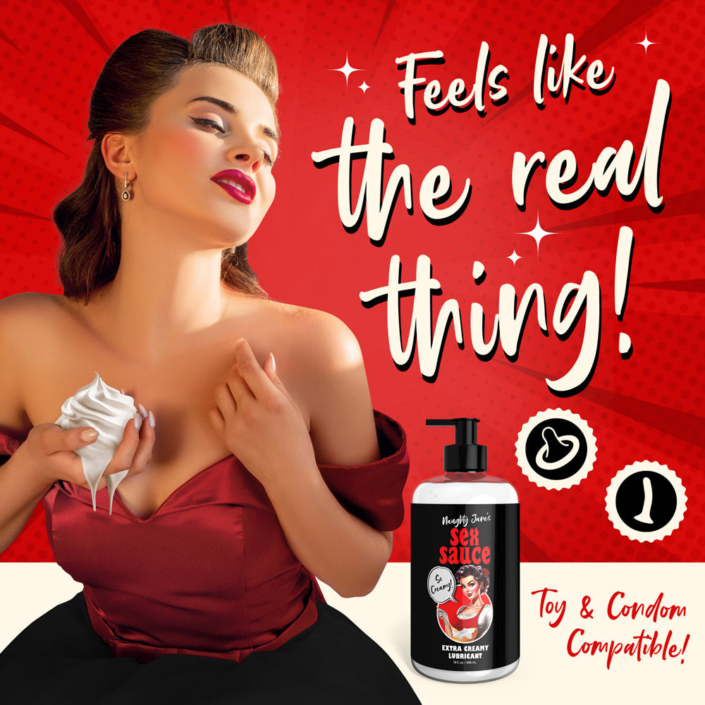 Naughty Jane's Sex Sauce Extra Creamy Lubricant - 16oz