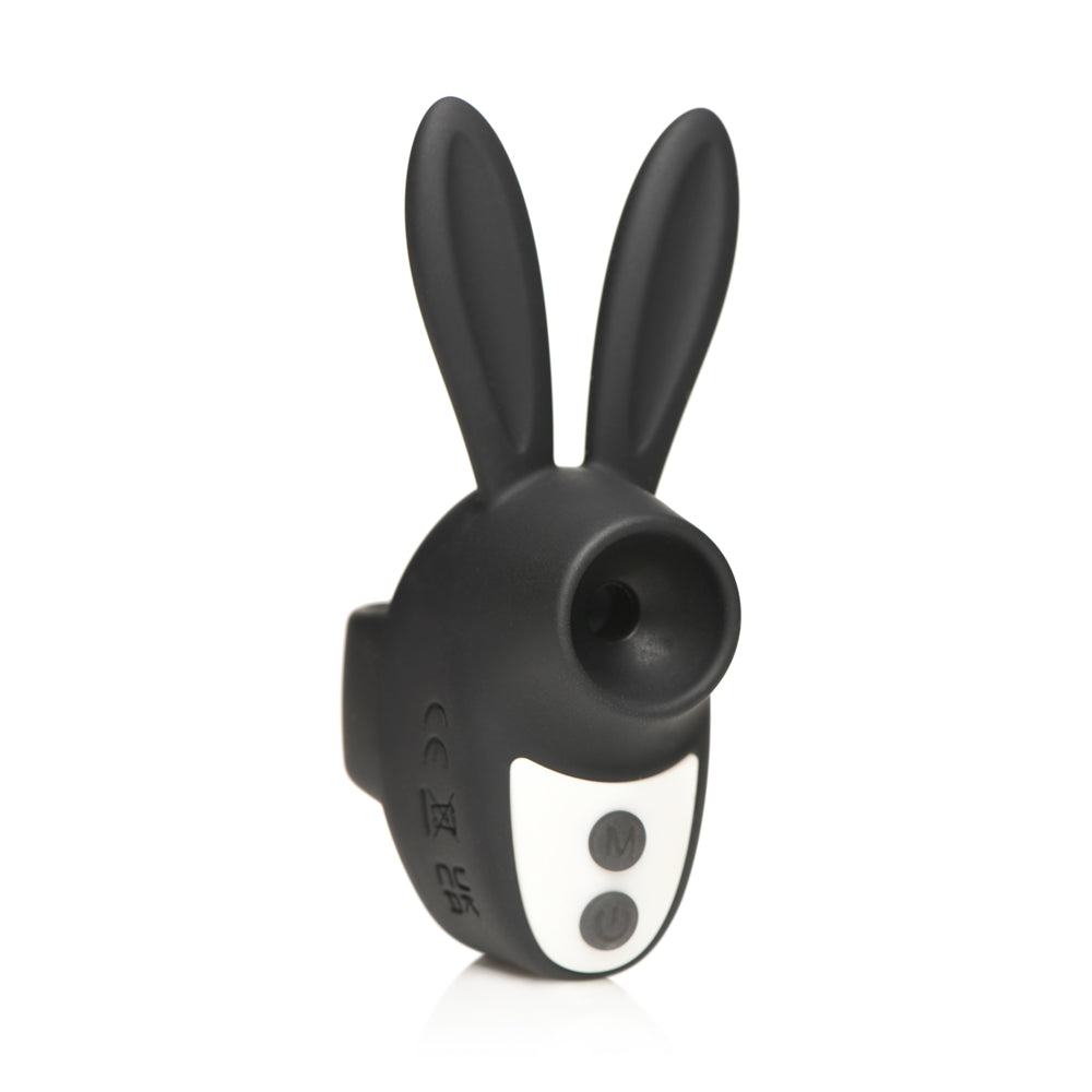 Shegasm Sucky Bunny Clitoral Suction Stimulator Silicone - Black