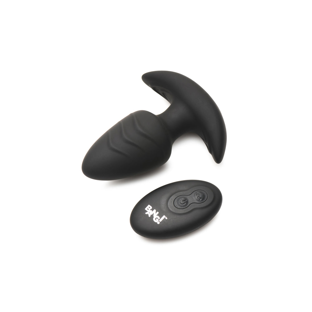 Bang! Rotating and Vibrating Silicone Butt Plug with Remote