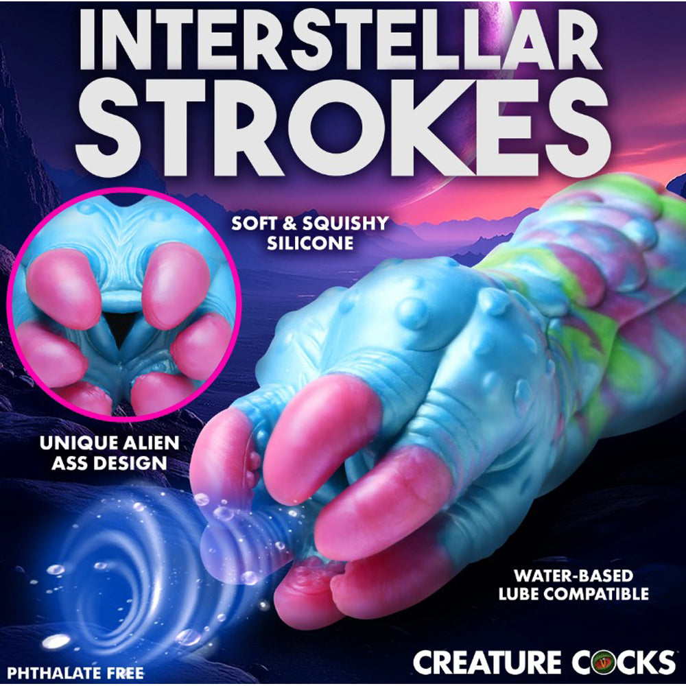 Creature Cocks Asstra Alien Silicone Ass Stroker - Multicolour