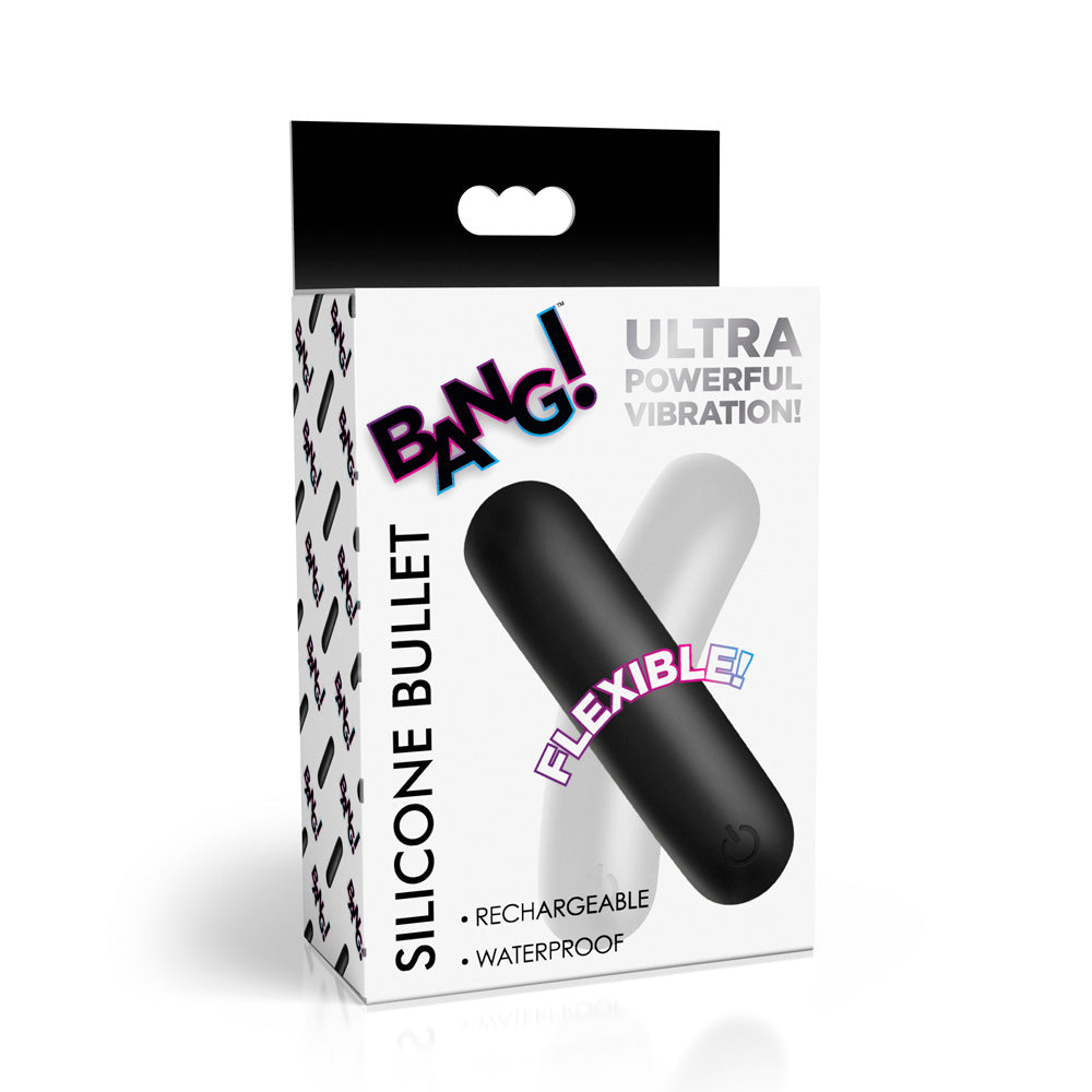 Bang! Flexible Silicone Bullet Vibrator - Black