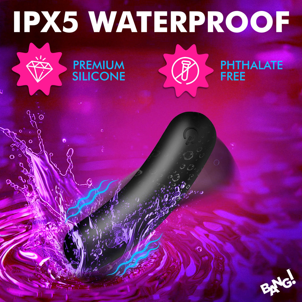 Bang! Flexible Silicone Bullet Vibrator - Black