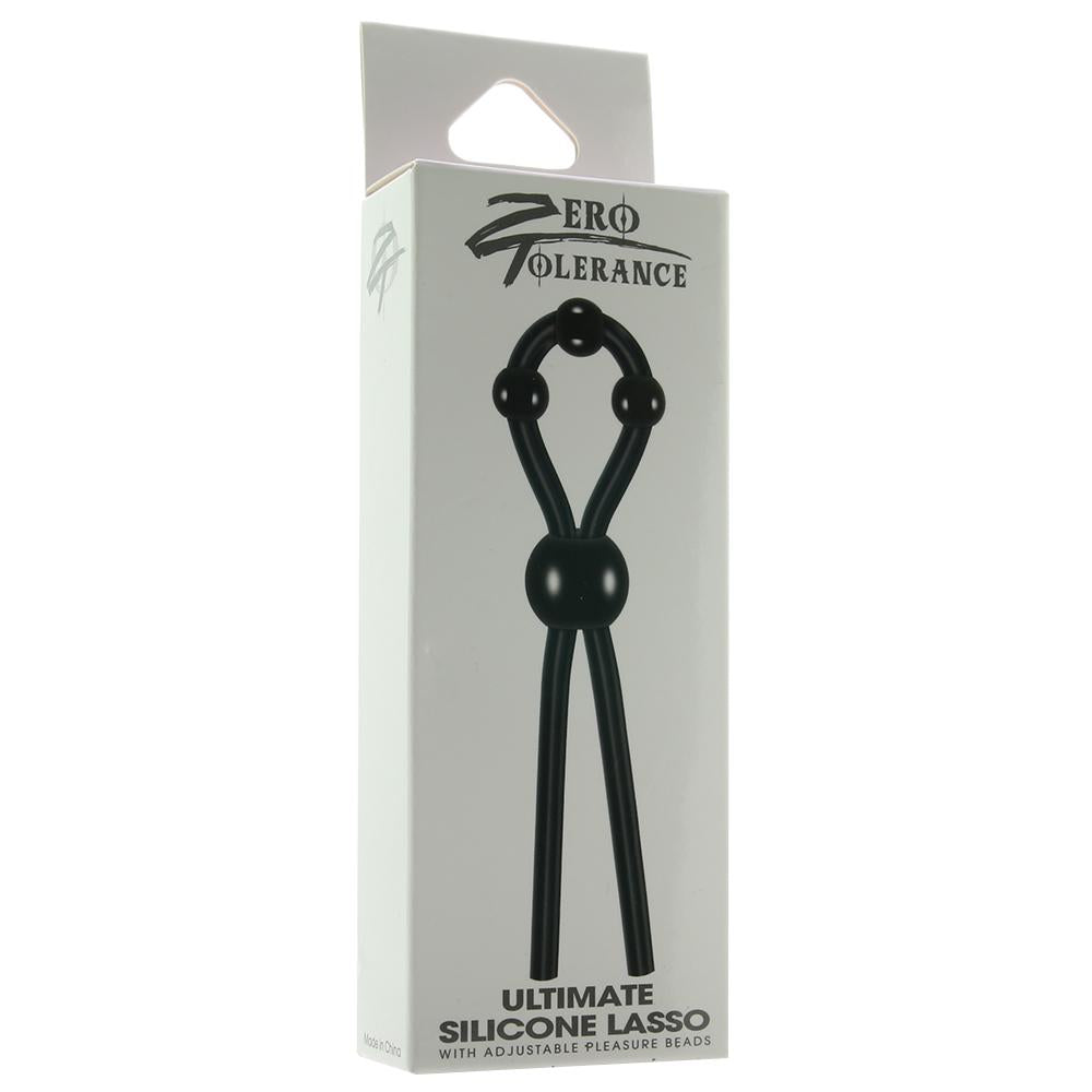 Zero Tolerance Ultimate Silicone Lasso Penis Shaft Tie Silicone - Black