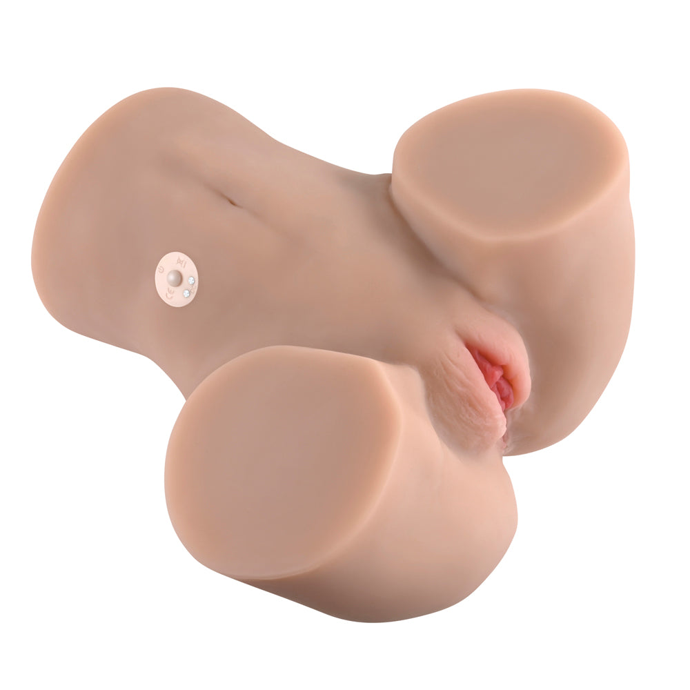 Zero Tolerance Rear Beauty Vibrating and Sucking Dual-Entry Stroker – Light