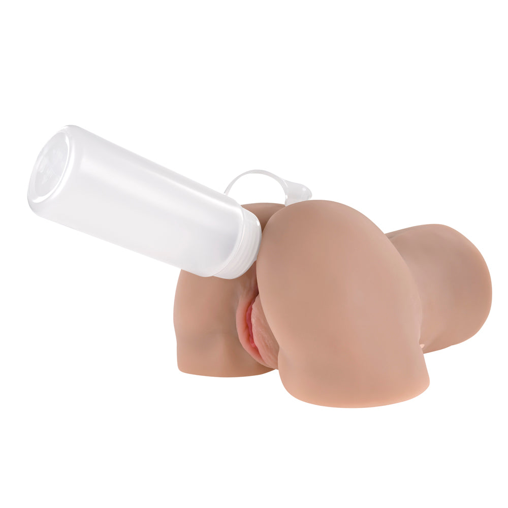 Zero Tolerance Rear Beauty Vibrating and Sucking Dual-Entry Stroker – Light