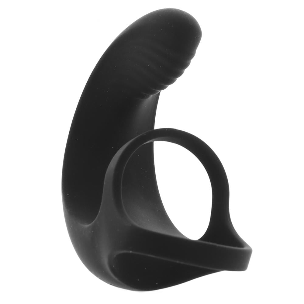 Zero Tolerance Vibrating Ball Cradle Cock & Ball Ring Silicone - Black