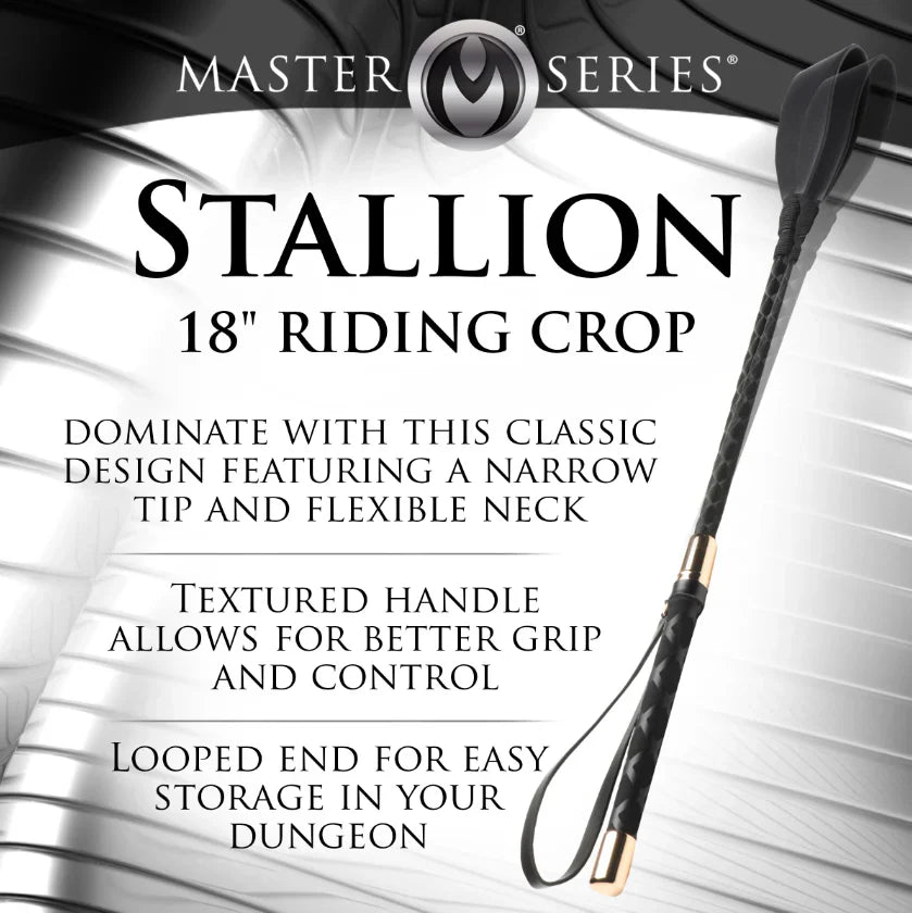Master Series Stallion Riding Crop 18"