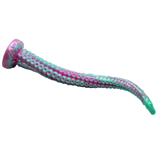 Creature Cocks Tenta Harness Silicone Tentacle Dildo – Aqua Green Pink
