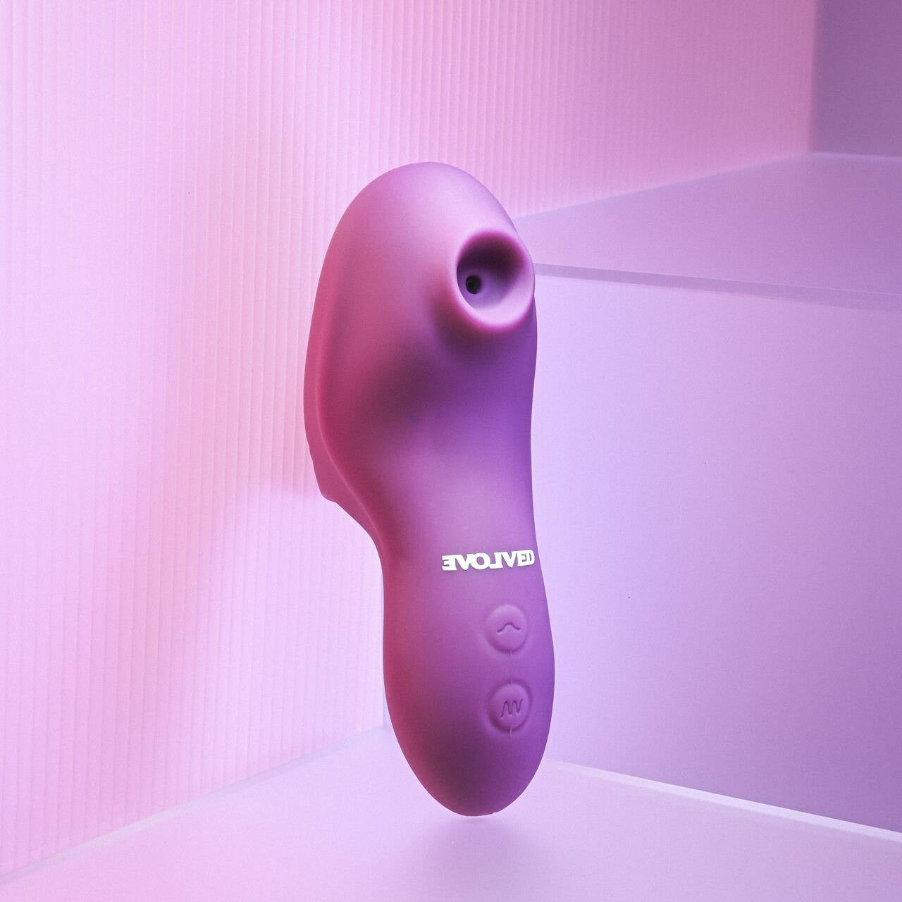 Evolved Sucker For You Silicone Finger Suction & Vibration Stimulator - Purple