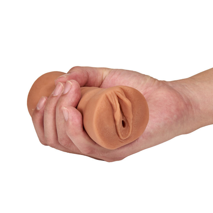 M For Men By Blush Julieta Realistic Vibrating Masturbator Stroker – Mocha