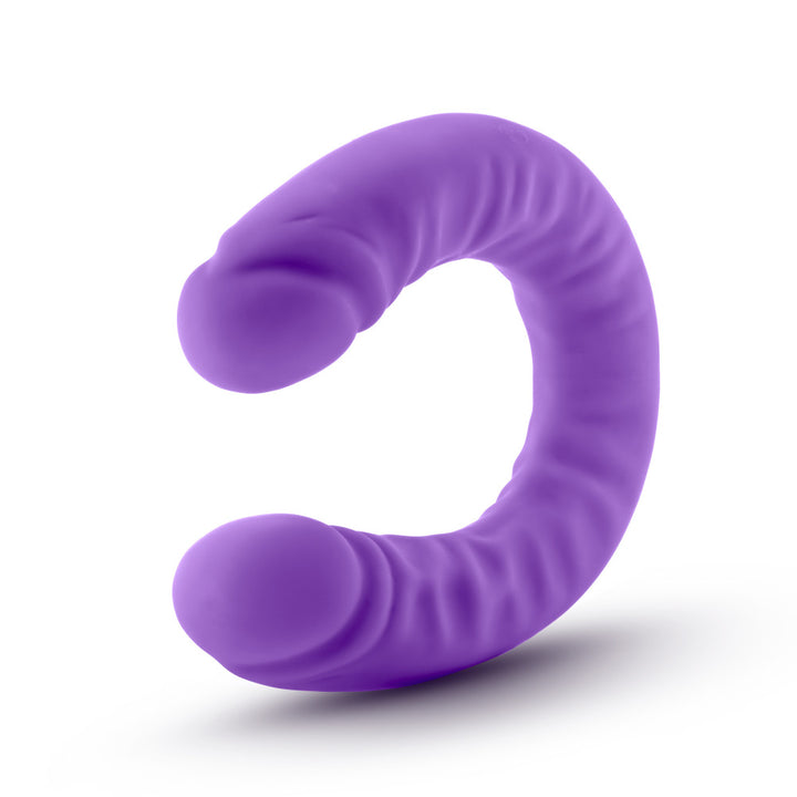 Ruse by Blush G-Spot 18 Inch Silicone Double Dildo – Flexible U-Shape for Solo or Partner Play