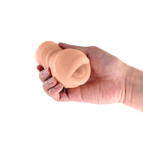 Pocket Pals Mouth Stroker Male Masturbator – Tan