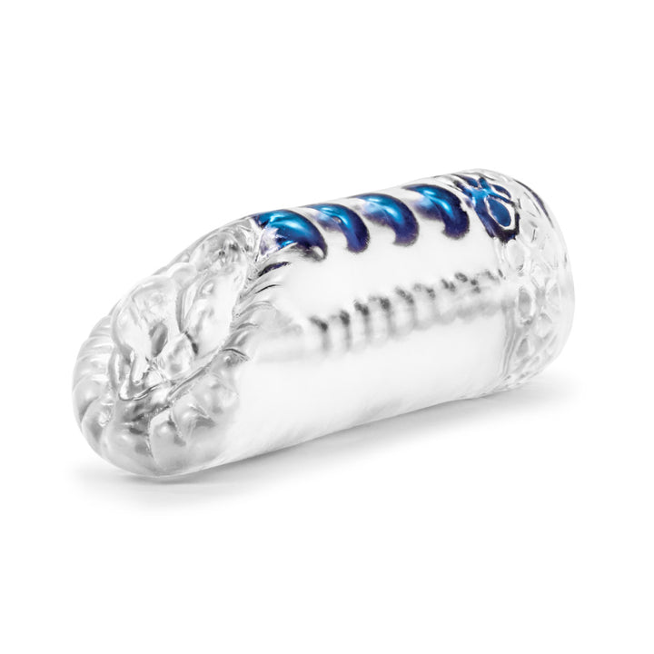 M For Men By Blush X5 Plus TPE Snatch Textured Stroker – Clear