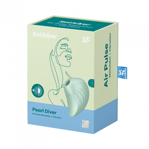 Satisfyer Pearl Diver Air Pulse Vibrator Silicone – Mint