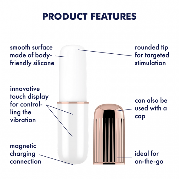 Satisfyer Secret Affair Bullet Vibrator – Bronze and White