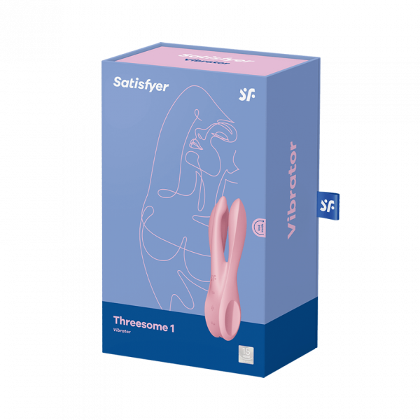 Satisfyer Threesome 1 Lay-On Vibrator - Pink