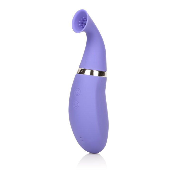 CalExotics Intimate Rechargeable Vibrating Silicone Clitoral Pump - Purple