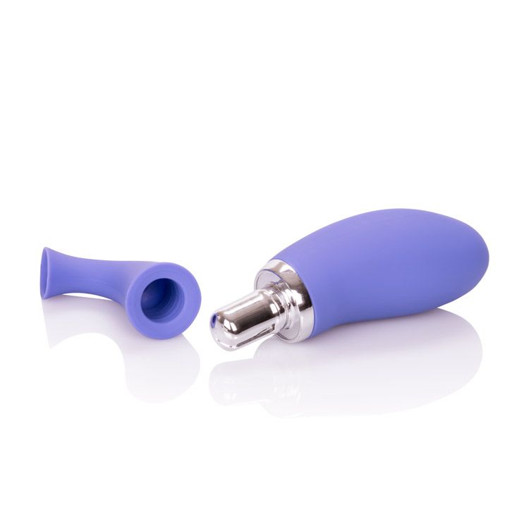 CalExotics Intimate Rechargeable Vibrating Silicone Clitoral Pump - Purple
