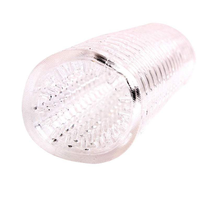 Wet Dreams Tight Grip Textured Stroker Sleeve – Clear