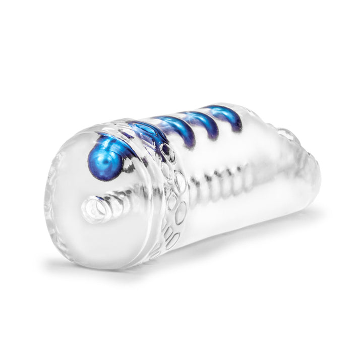 M For Men By Blush X5 Plus TPE Snatch Textured Stroker – Clear