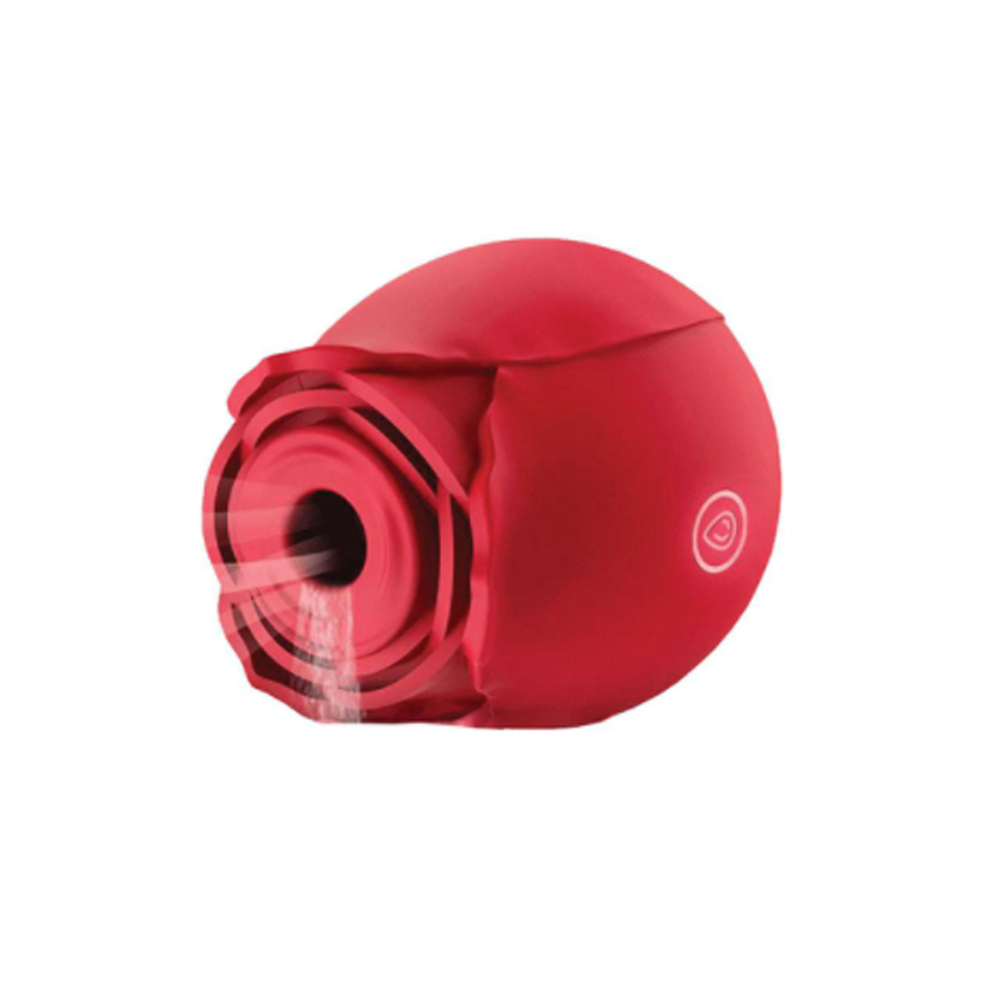 Voodoo Flower Power Rose Suction Vibrator - Red