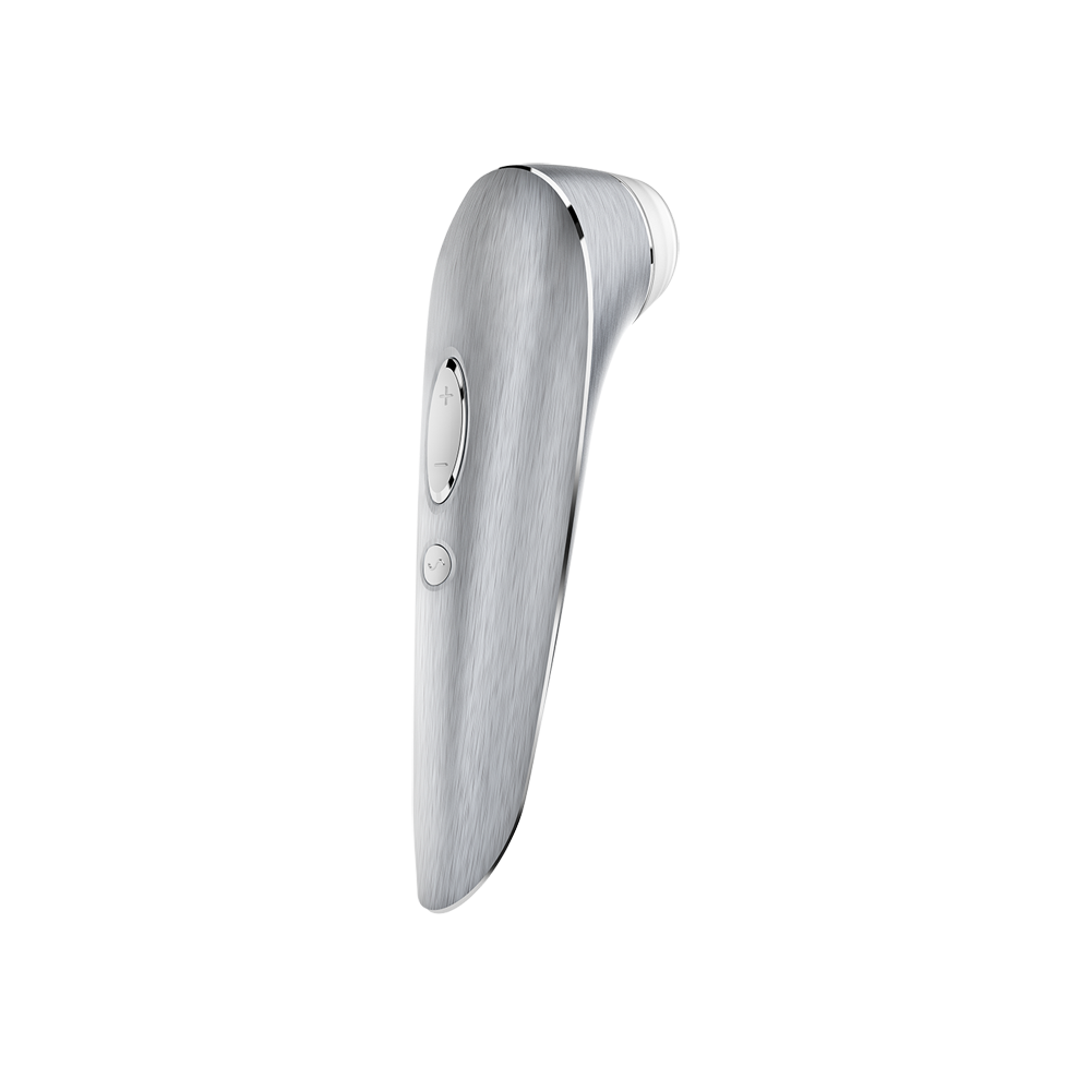 Satisfyer High Fashion Luxury Air Pulse and Vibrating Clitoral Stimulator - Silver