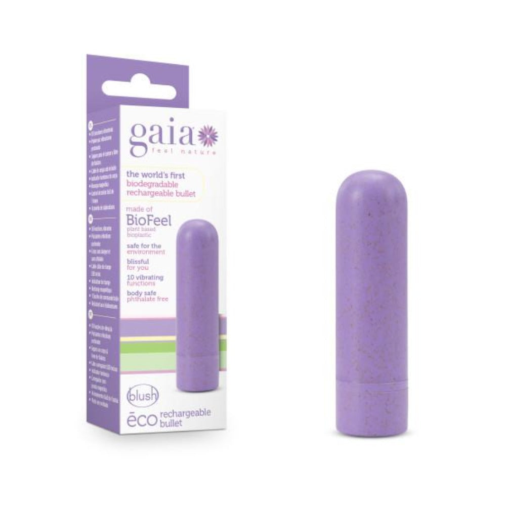 Gaia By Blush Eco BioFeel 3 Inch Bullet Vibrator - Lilac