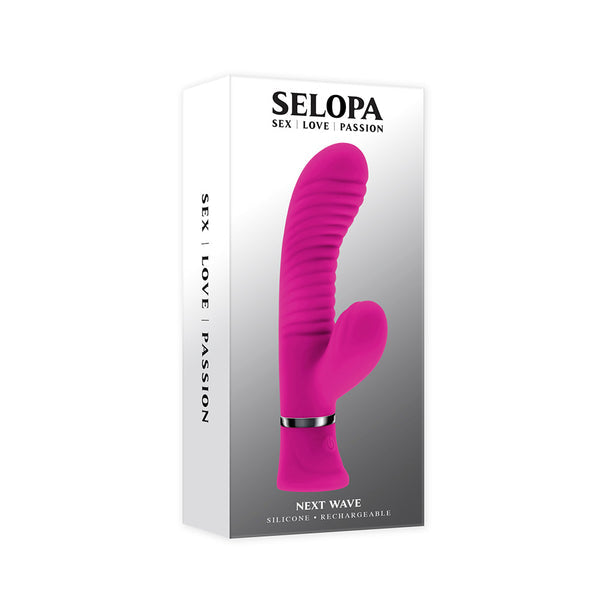 Selopa Next Wave Waterproof Dual Rabbit Vibrator Silicone - Pink