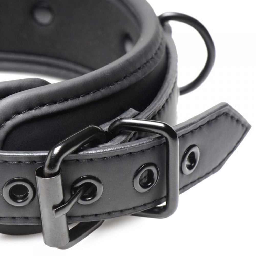 Master Series Collared Temptress Collar with Nipple Clamps