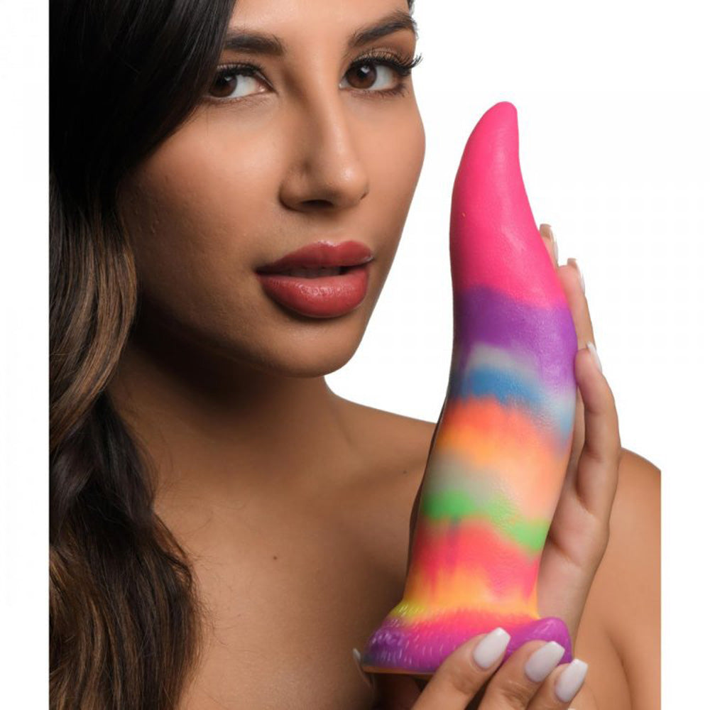 Creature Cocks Unicorn Kiss Glow-in-the-Dark Silicone Tongue Dildo