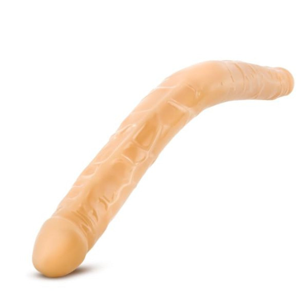 B Yours By Blush 16 Inch Double Ended Dildo - Beige