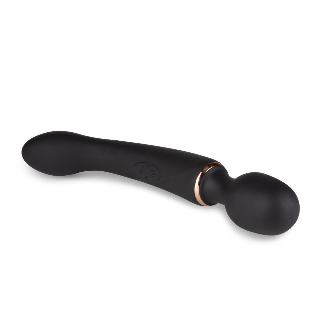 Blush Gia 7-Function 2-in-1 Dual Motor Wand Vibrator Silicone - Black