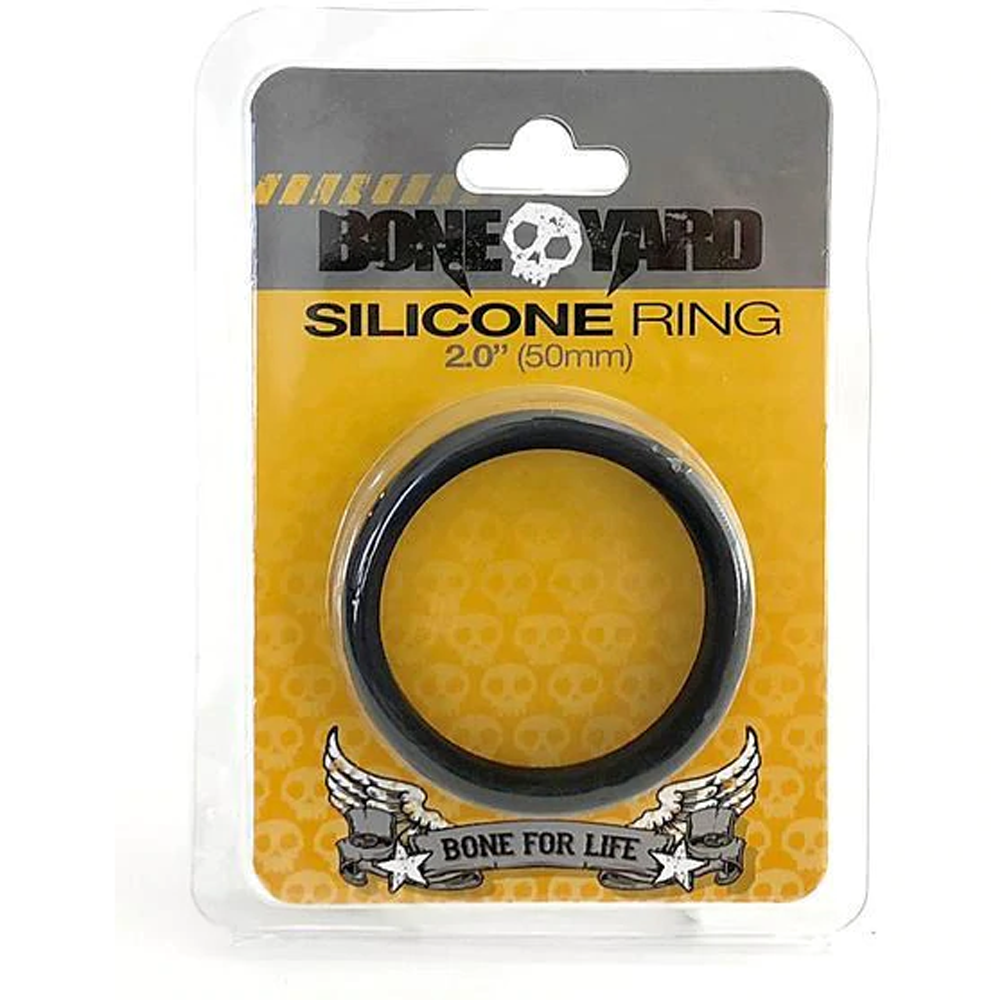Boneyard Silicone Cock Ring 2"/50mm - Black