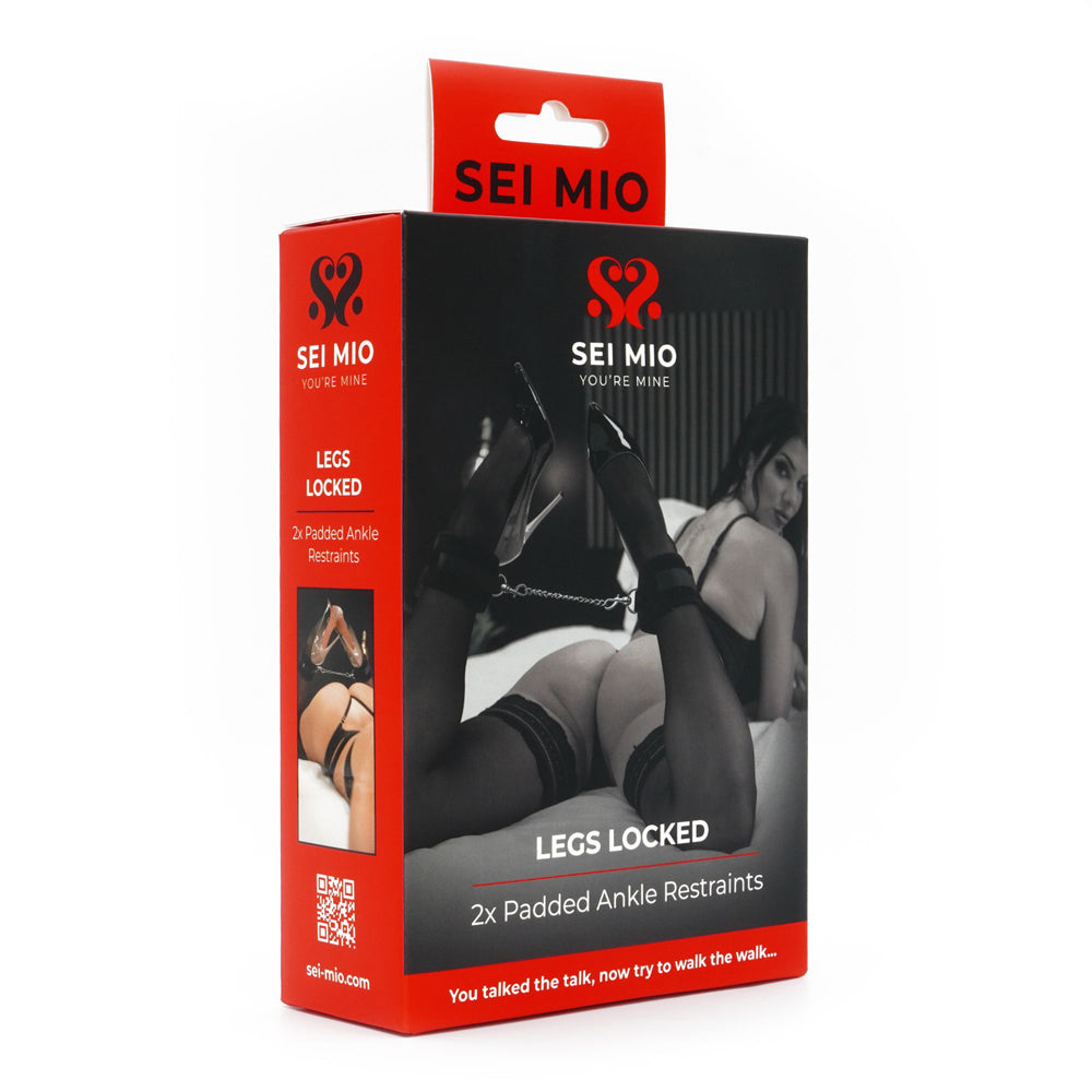 Sei Mio Legs Locked Padded Ankle Restraints - 2-Piece