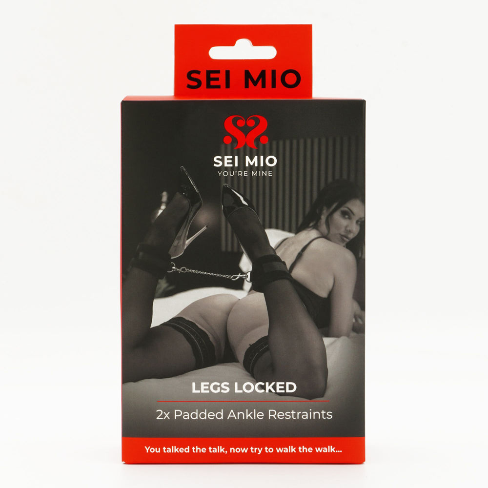 Sei Mio Legs Locked Padded Ankle Restraints - 2-Piece